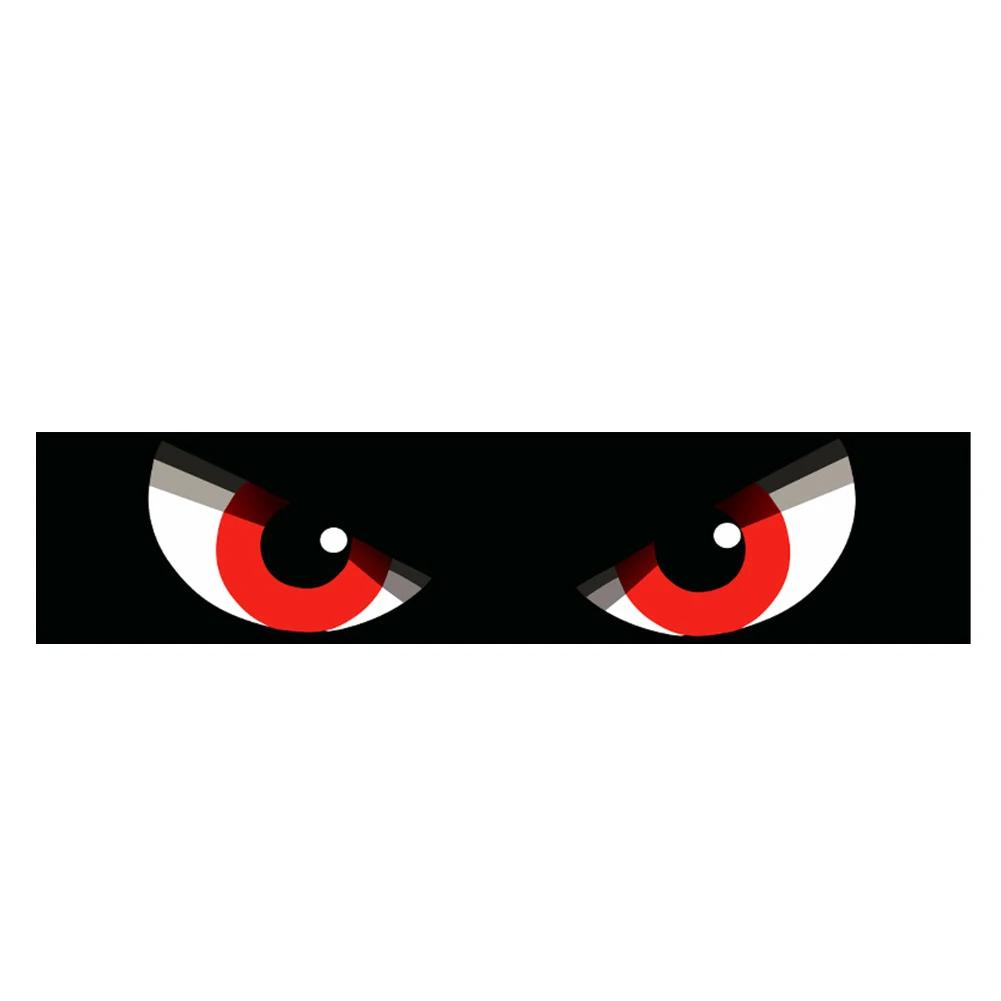 Car Front Windshield Decor Sticker 130x20cm Demon Eyes Pattern Vehicle Anti-Scratch Decal Universal Car Front Windshield Sticker