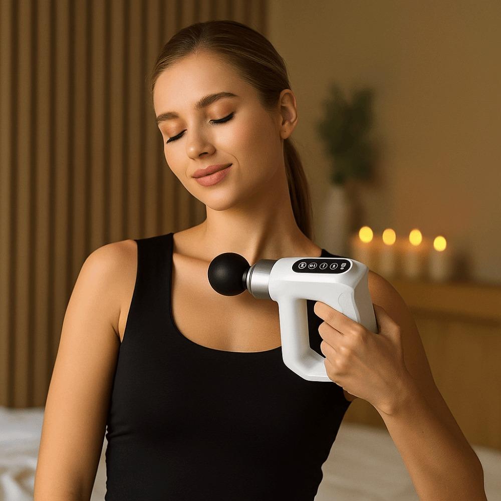 High Frequency Fascia Massager Handheld Body Deep Tissue Massager Electric Muscle Massager Office