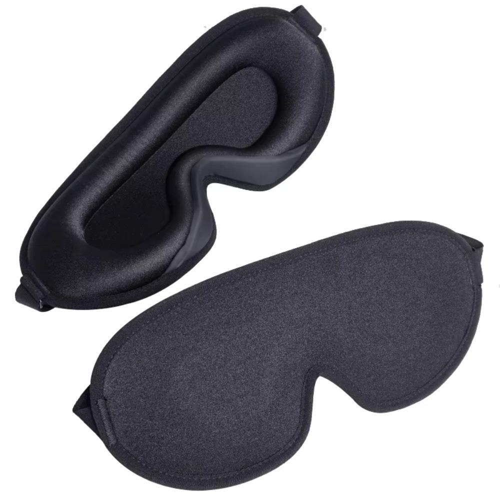 Comfy Material Sleep Mask Padded Design Blockout Light Eye Mask 3D Ice Silk Eye Mask  Relax Aid