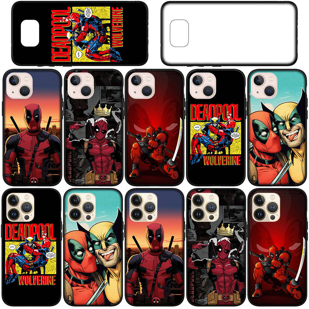 Cover for iPhone 17 16 15 Xiaomi Poco Redmi Note 14 13 12 11 Pro Max 9 16e Samsung Galaxy S25 S24 S23 OPPO Huawei Wolverine And Deadpool Phone Case