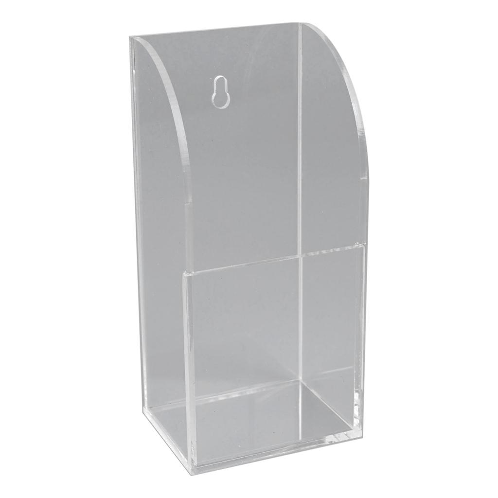 Case Acrylic Remote Control Holder Office Air Conditioner Makeup Brush Home Space Saving Transparent Wall Mounted Storage Box