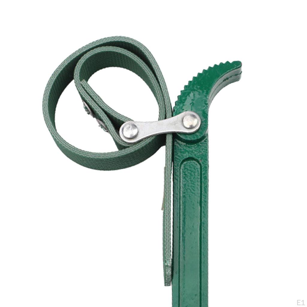 Strap Wrench Engine Opener High Carbon Steel Handle Auto Tools Multipurpose Removal