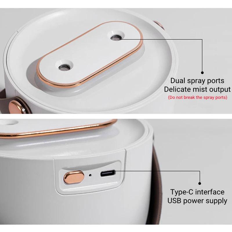 NEW Large Capacity Dual Nozzles  Humidifier USB Aromatherapy Diffuser with LED Light  Desk  Air Humidifier Diffuser 2025