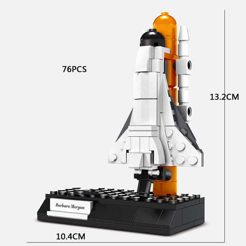 

Space Exploration Astronaut Figures Block Rocket Satellite Spacecraft Lunar Rover Building Bricks Educational Toy For Kids Gifts