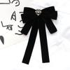 Velvet Black Ribbon Pin Beads Funerals Memorial Pin Sparkling Ribbon Badge Brooch  Men