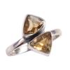 Natural Citrine Gemstone 925 Solid Sterling Silver Jewelry Ring Size 5.5 S8A93