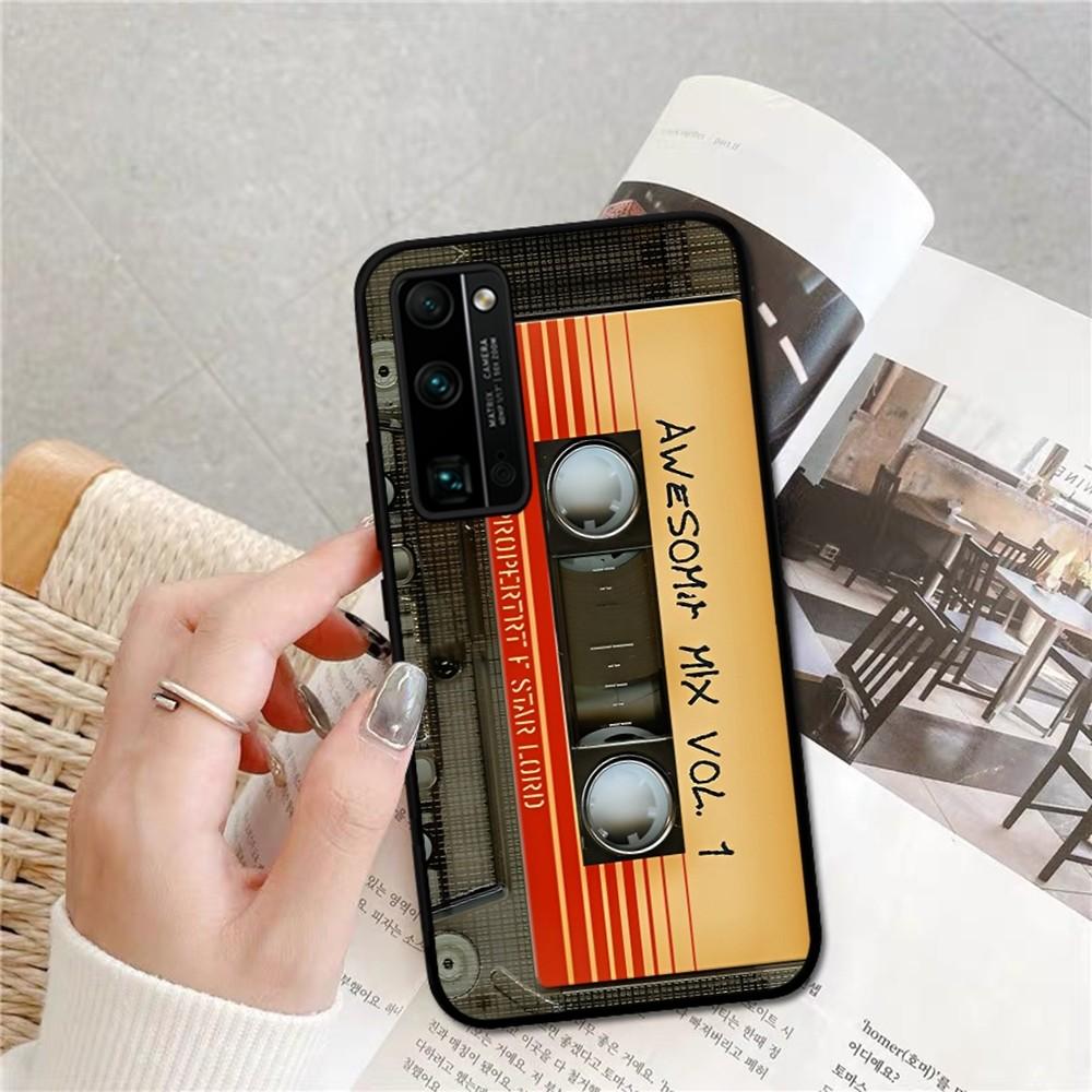 Vintage Cassette Tape Phone Case For Huawei Honor 10 Lite 9 20 7A 9X 30 50 60 70 Pro Plus Soft Silicone Cover