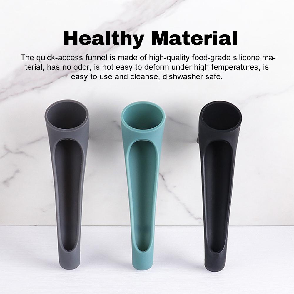 Water Box Funnel for Espresso Machine Silicone Long Offset Water Funnel Quick Access for Coffee