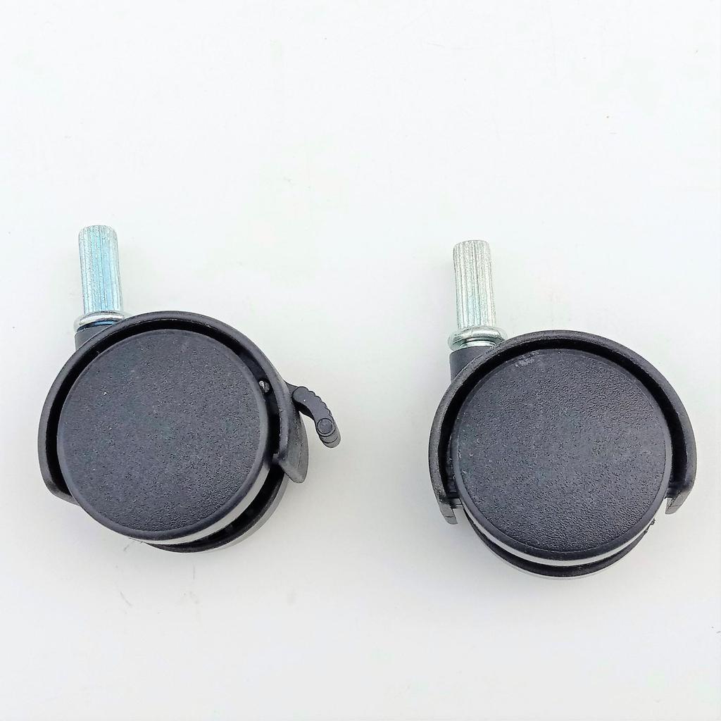 Boss Chair Caster with Vertical Brake, 1.5 Inch Universal Silk Wheel for Sofa, 8x20