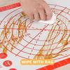 Baking Mat Non-stick Foldable Silicone Baking Mat Flour and Cake Mat Table Mat Baking Tray Paint Mat Kitchen Household Tools