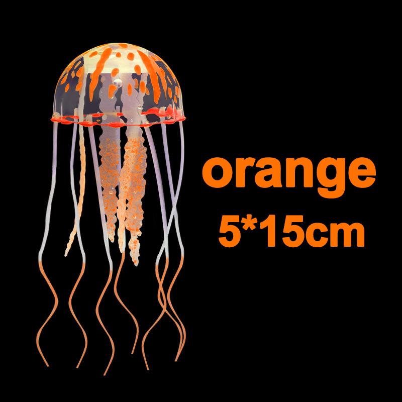 Symulowana Meduza Dekoracja Akwarium, Używana do Dekoracji Krajobrazu Akwarium, Może Emitować Fluorescencję w Nocy, Dom, Realistyczna Dekoracja