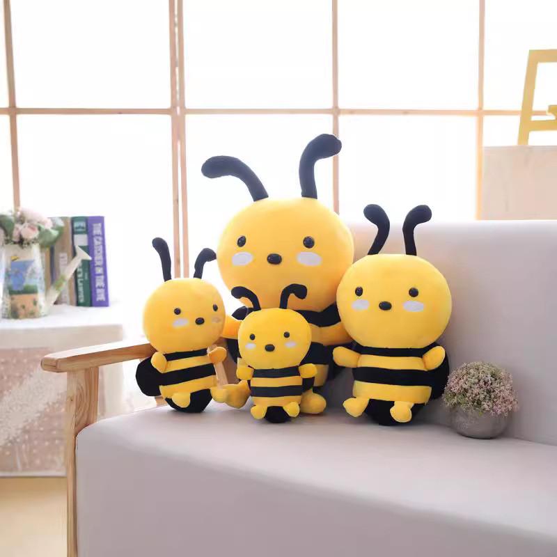 Plush Bee Stuffed Toy Insect Stuffed Doll Childrens Birthday Gift Cushion Cozy