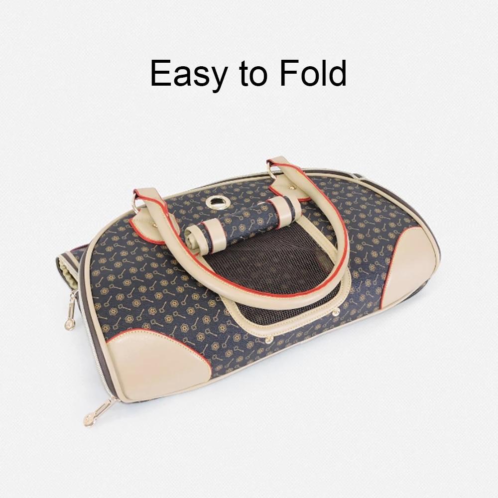 Genți de transport pentru animale de companie pentru transportul pentru câini de talie mică, pliabil, portabil, pentru transport, geantă de mână Chihuahua Yorkshire