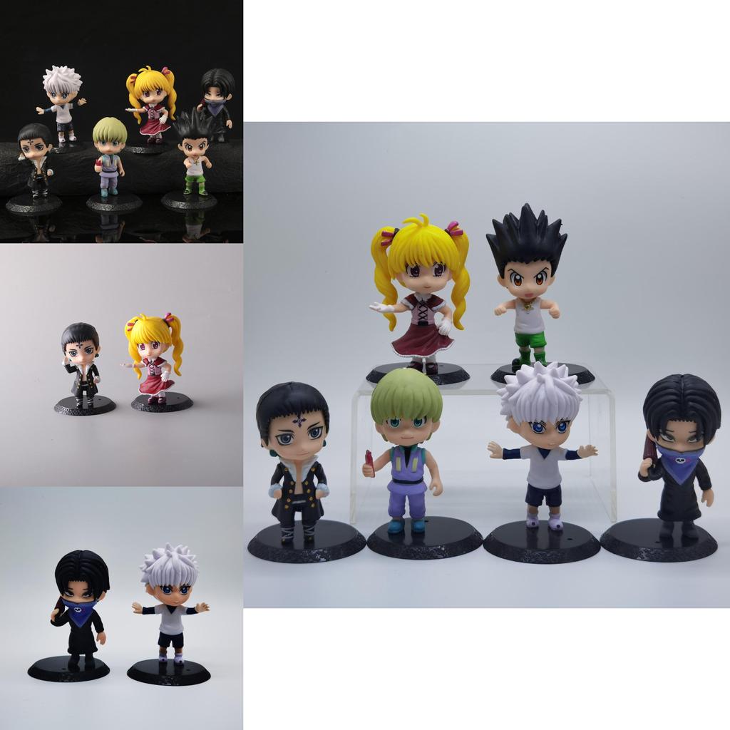 Stylish Q Version Hunter X Hunter Figures Crafted From Durable Plastic With Vibrant Hues