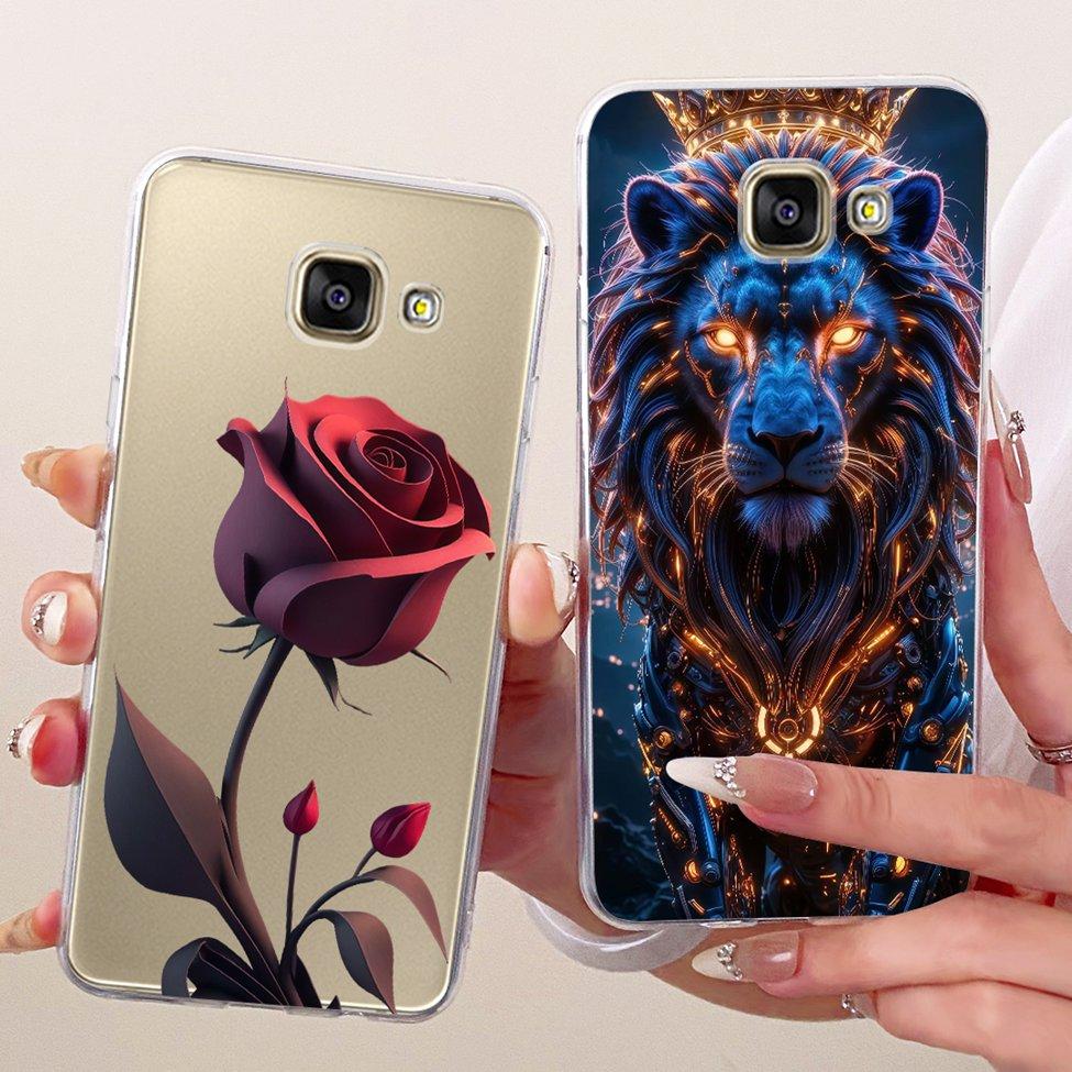 Clear For Samsung A3 2016 Case SM-A310F Cute Cat Fashion Butterfly Funny 2D Painted Casing For Samsung Galaxy A3 2016 Cover