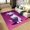 3D Cartoon Cute Cat Area Koberec,Koberec pro domácí obývací pokoj Dětská ložnice Sofa Rohožka Dekor,Kuchyňská protiskluzová podložka na podlahu