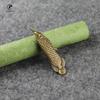 New Fashion Pure Copper Ancient Chinese Sword Fish Figurines Car Keychains Pendants Home Decorations Handmade Animal Fish Crafts