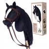 Cal de hobby A3 | Cal pe băț | Hoppihorse Negru | + Set de Accesorii