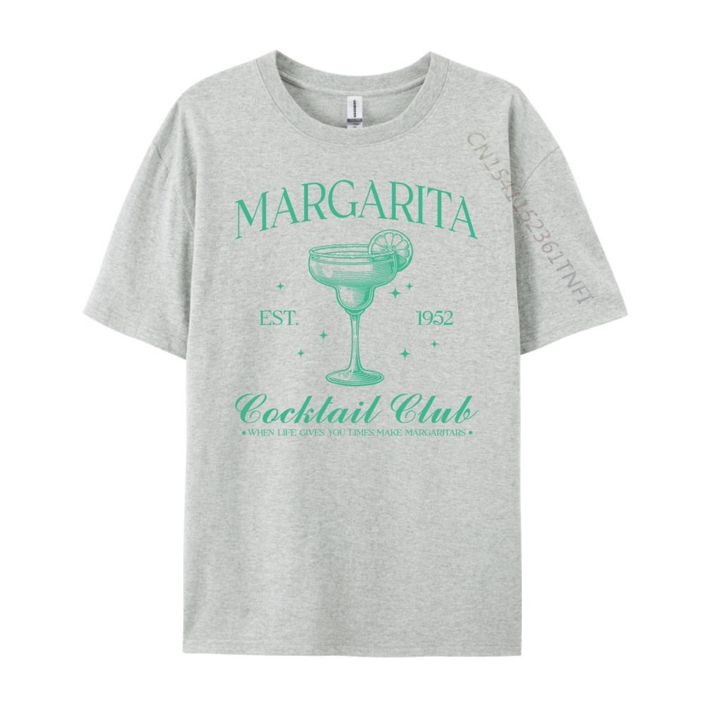 Margarita Cocktail Club Funny Drinking Gift Idea Plain T Shirts Wholesale Unisex Luxury TShirt Normal