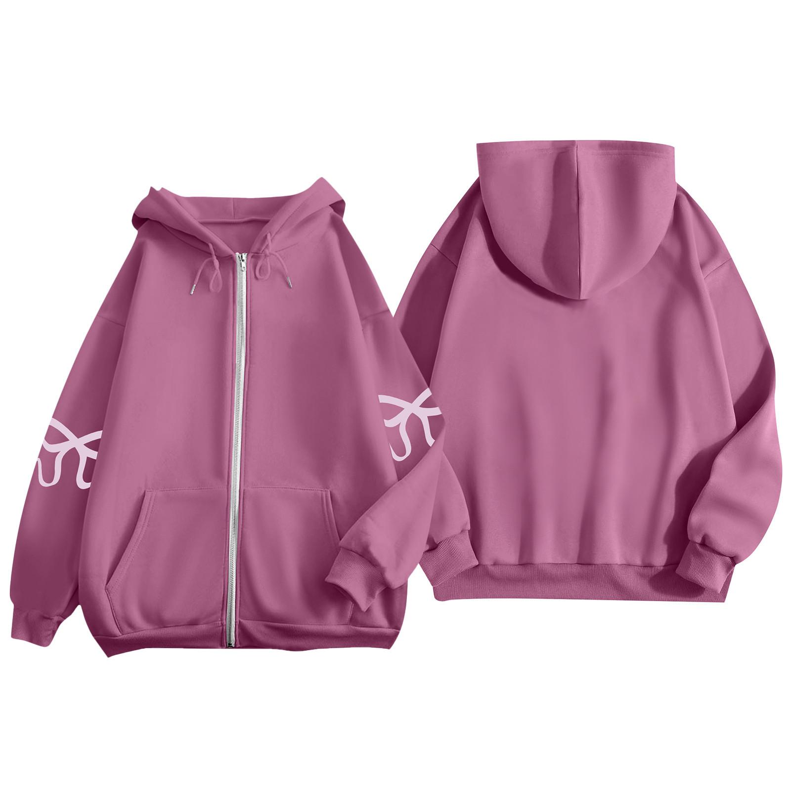 

Женская куртка-кардиган с длинными рукавами и карманами, с принтом бантов, на молнии, с капюшоном, пальто XL