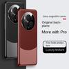 For Honor Magic 6 6 Pro Leather Lens Integrated Platinum Color-Block Anti-Scratch and Anti-Fingerprint Phone Case