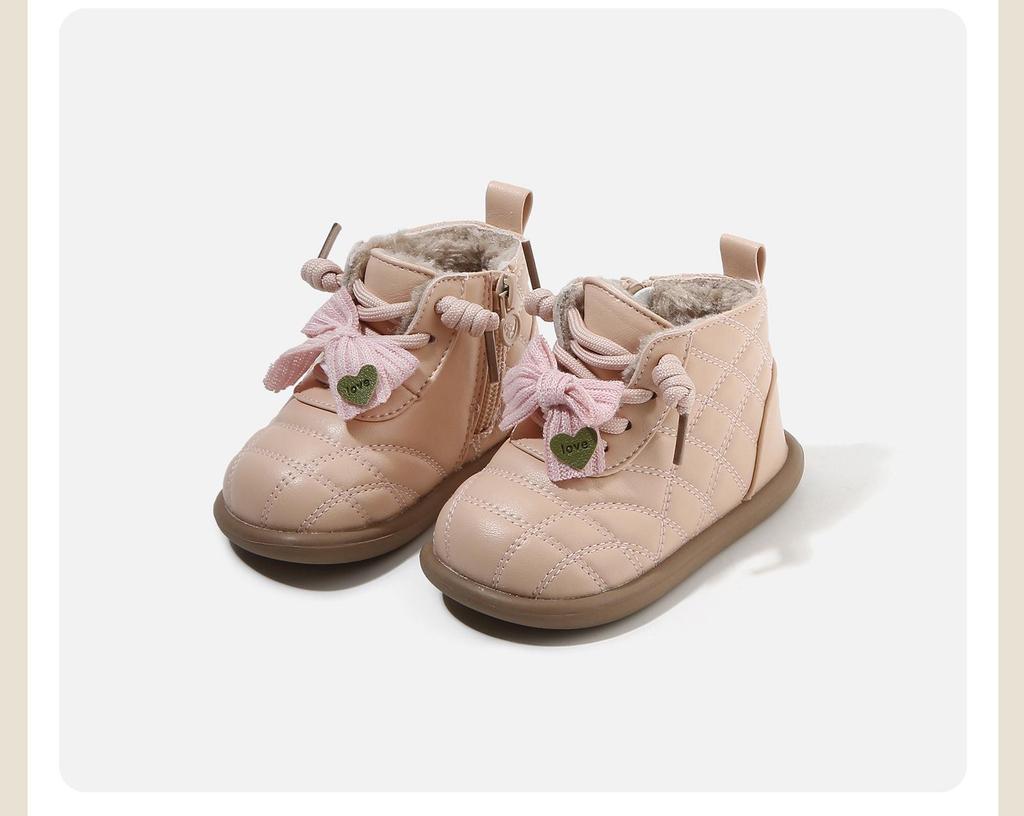 2025 Winter Rutschfeste Weichsohlen Schneestiefel für Kinder - Mit Baumwollvelours für Jungen & Mädchen