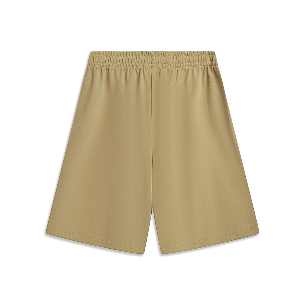 Li Ning Sports Lifestyle Series Solid Color Soft Simple Versatile Casual Shorts Men shorts AKSW337-1