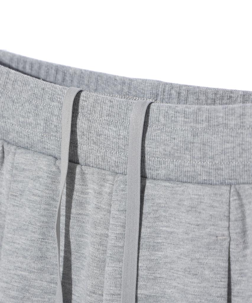 Eonoideu Single-Pleat Wide Sweatpants Lq6Pu182_Melange Grey