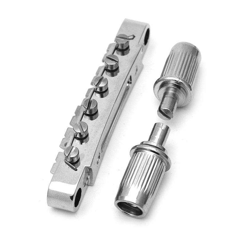 Electric Guitar Roller Bridge & Tailpiece for ES335: Complete Upper & Lower Saddles Set