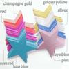 Shiny Five Pointed Star Eight Colors Paper Cuttings Stickers for Christmas Thanksgiving Wedding Room and Classroom Decoration
