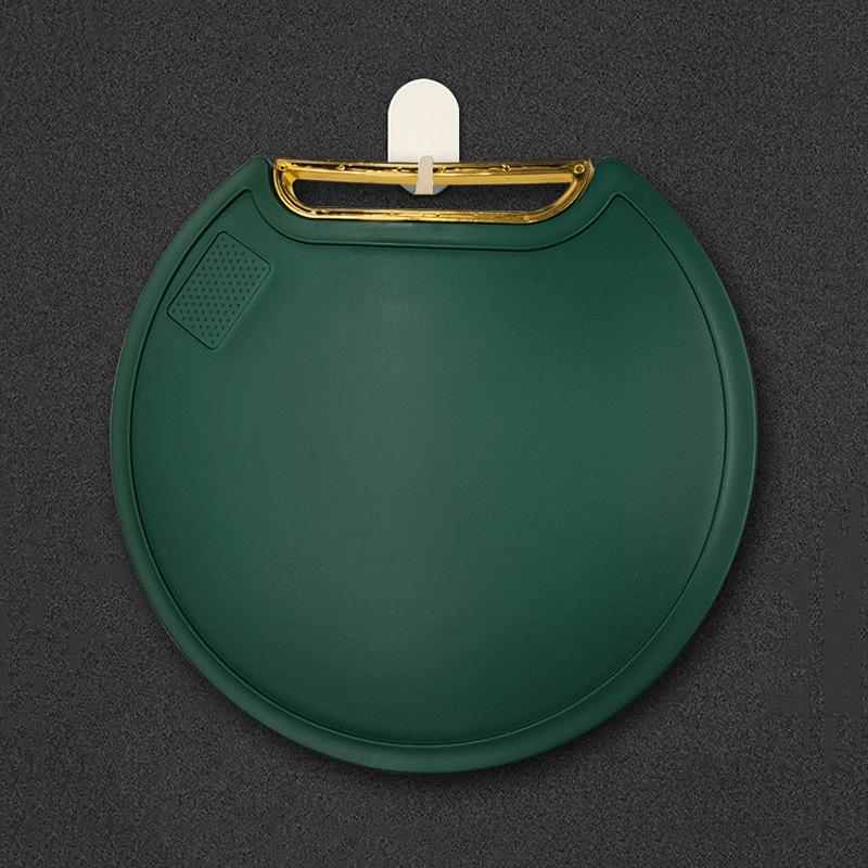 Emerald Round Vertical Cutting Board, Fruit Chopping Board Grinding Garlic Cutting Board Double-sided Vertical Kitchen Cutting Board Chopping Board
