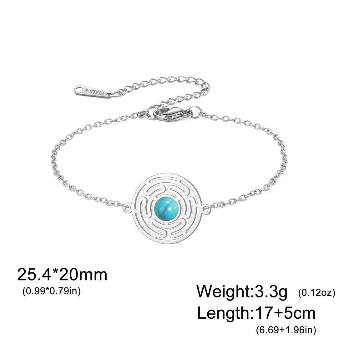 Hecate s Wheel Symbol Bracelet Women Witch Moon Goddess Hecate Bracelet Stainless Steel Ancient Greece Amulet Jewelry