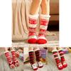 Cheerful Christmas Slipper Socks For Men Women And Kids With Plush Faux Fleece Lining