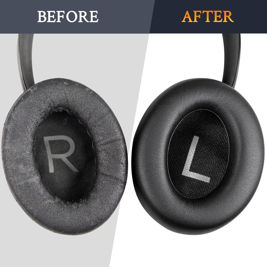 SOULWIT Replacement Ear Pads/Ear Cushions for Bose Noise Cancelling 700 (NC700 / NCH700) Wireless Headphones - Soft Protein Leather Ear Pads, High-Den
