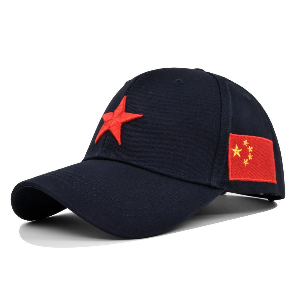 Duck Tongue Cap Five Pointed Star Threedimensional Embroidery Cap Baseball