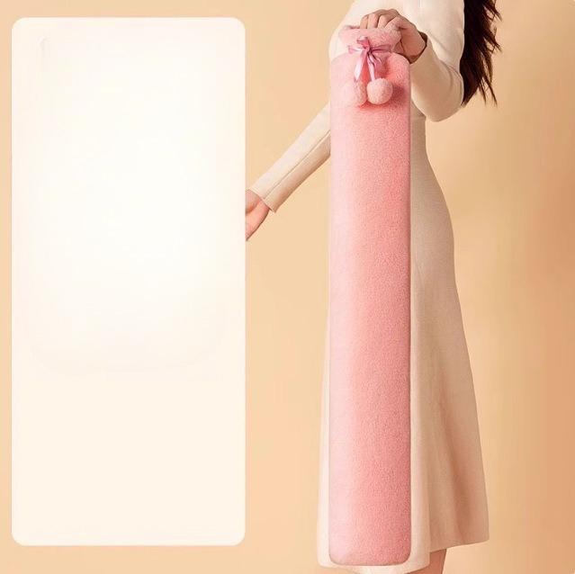 1Pc Long Hot Water Bag Warm Water Filling Hand Warmer Compress Stomach Explosion-proof Cute Plush Girl Quilt Warmer Artifact