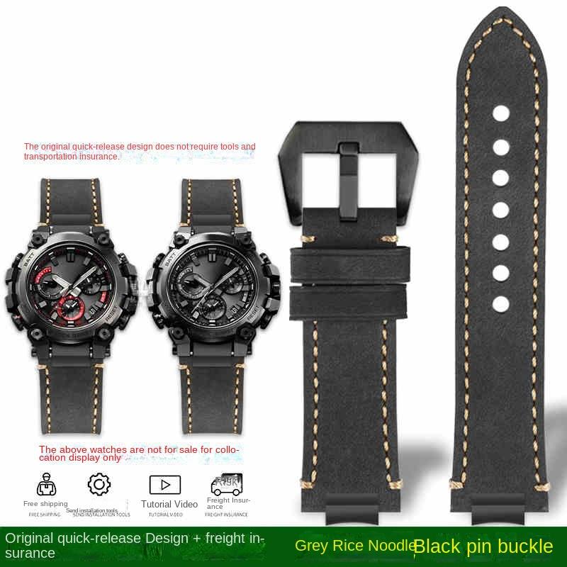 Schnellwechsel MTG B3000 Retro Leder Uhrenarmband Für Casio MTG-B3000B/BD Edelstahl Adapter Herren Rindsleder Uhrenarmband
