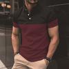 Herren Freizeit-Poloshirt mit Knopfleiste T-Shirt Top