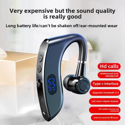 Earphone Single Ear Business Wireless Bluetooth Earphone Large Power Long Battery Life