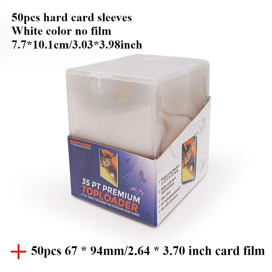 3"X4" Card Sleeves Top Loaders Baseball Trading Sports Football Card Protectors Hard Plastic Toploader Cards Holder Penny Sleeve