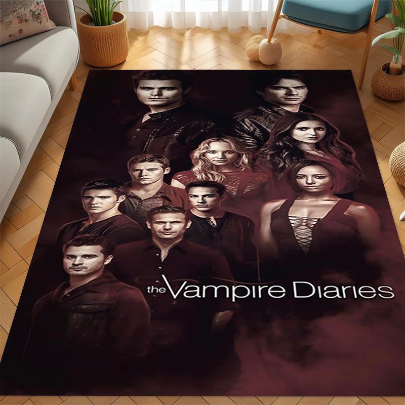 Blood Desire: Vampire Diaries carpet Suitable for all seasons floor mats Room Bathroom mat Art