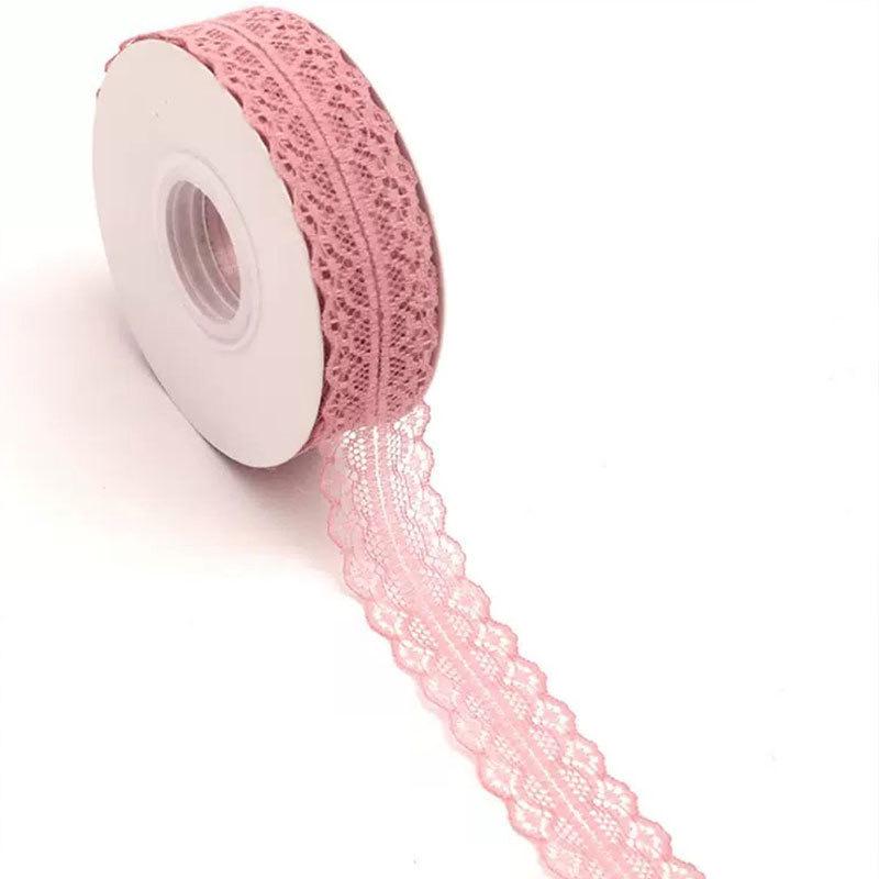 50-Yard Lace Ribbon with Rose and Butterfly Design for Cake Decoration and DIY Arts