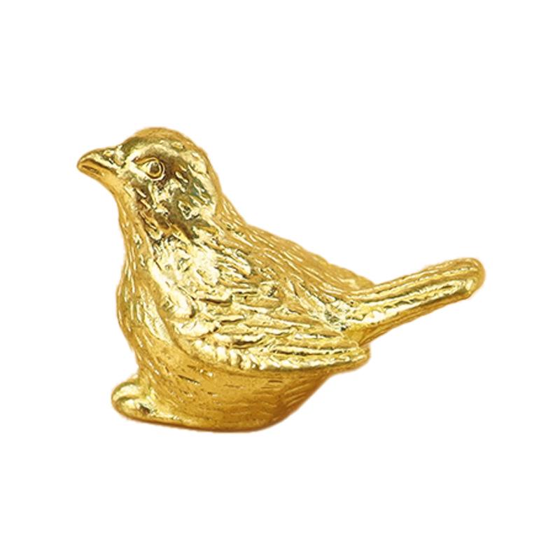 Brass Mahjong Mini Ornaments: Creative Micro-Landscape Decorations with Small Birds
