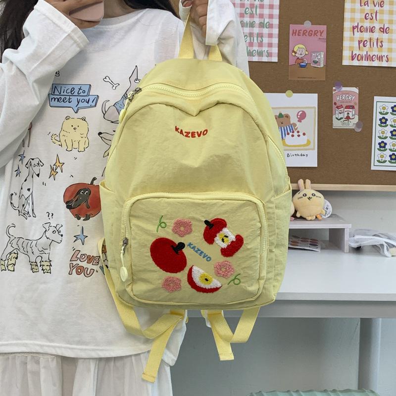 New High-value Fresh and Sweet Fruit Bump Backpack Junior High School Students Lightweight Large-capacity Backpack