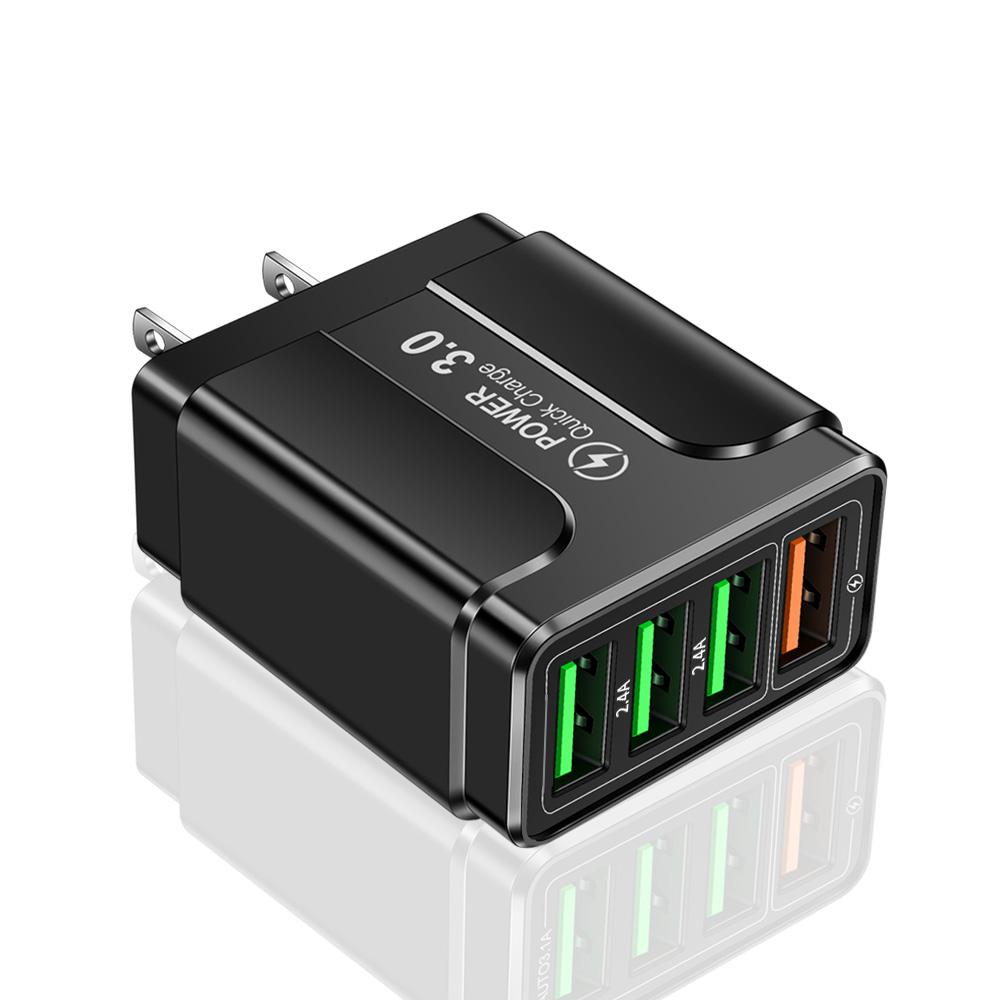 20W Multi Ports USB Charger Fast Charging Charger Quick Charger 3.0 For Samsung Galaxy S23 S22 Ultra Xiaomi iPhone 16 15 KR Plug