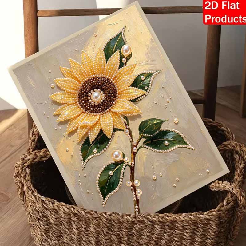 Pearl painting kit DIY sunflower floral home decoration painting