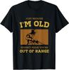 New Limited Funny Shotgun Gun Shooting and Skeet Shooting Old Man T-Shirt