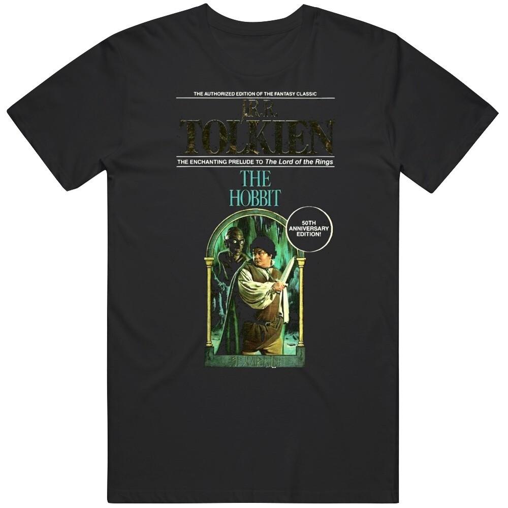 

The Hobbit 1987 Book Cover 50th Anniversary Fan T Shirt 4XL