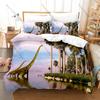 Dinosaur World 3PCS Bedding Set Duvet Cover And Two Pillowcases Microfiber 3D Digital Printed Cartoon Bed Linens Home Decor