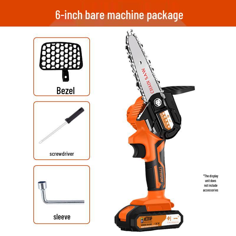 Chuangyi 6" & 12" Cordless Electric Chainsaw for Tree Logging and Woodworking